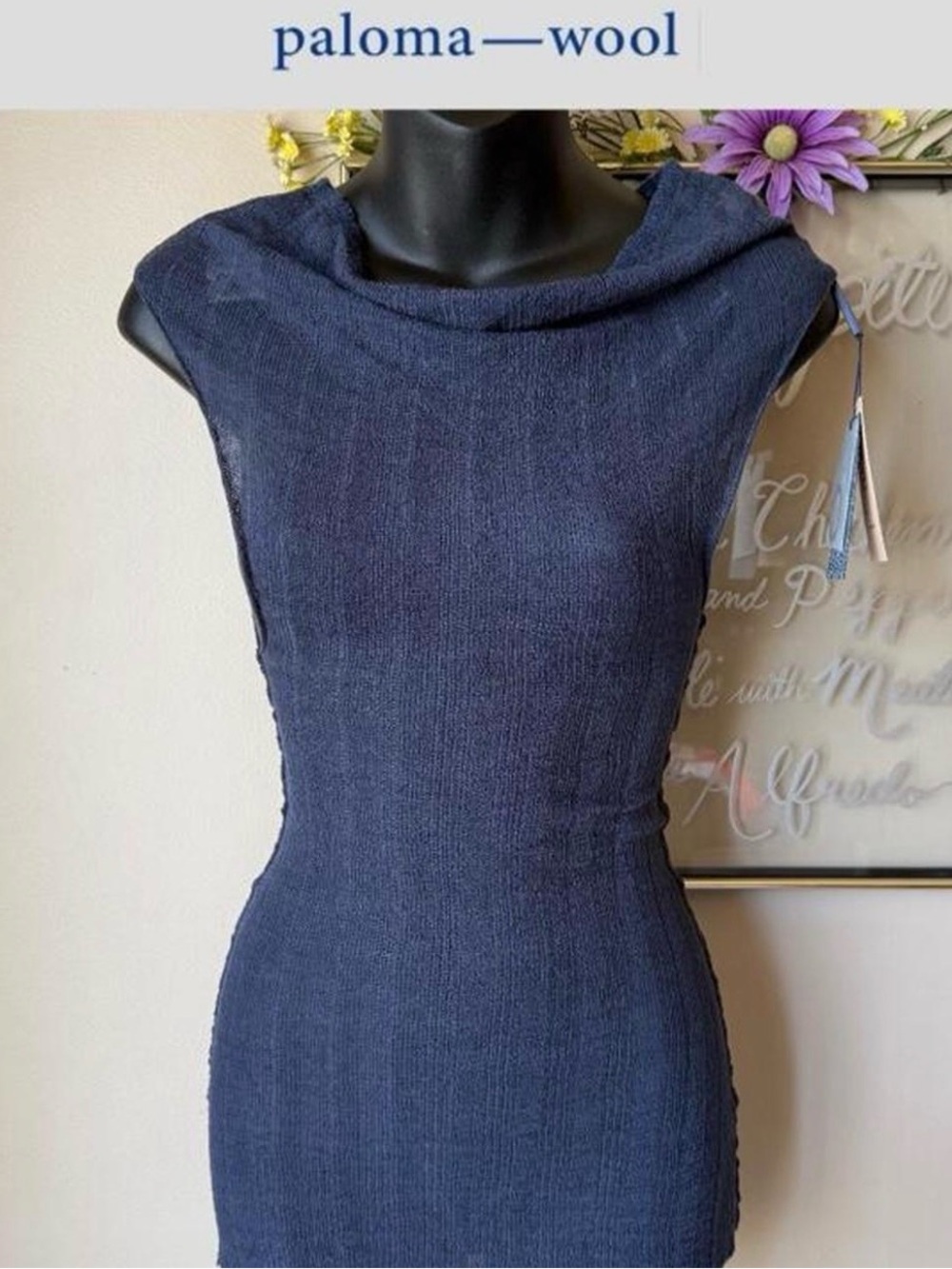 Navy Paloma Wool Top